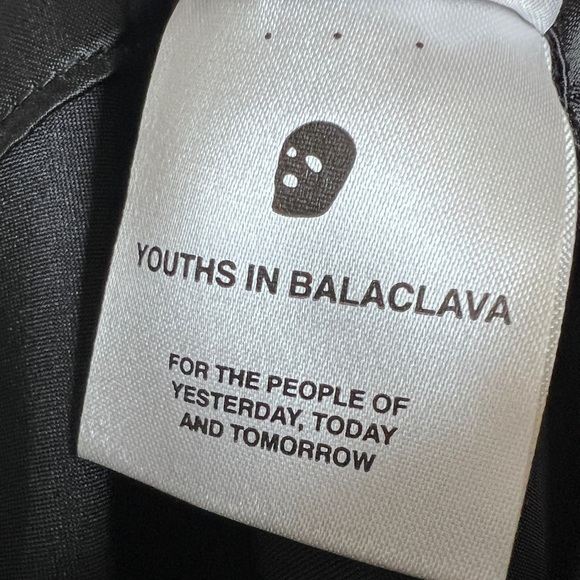 NWT Youths In Balaclava Black Nylon Cargo Cropped Pants in Mens Sz XL - Picture 11 of 13